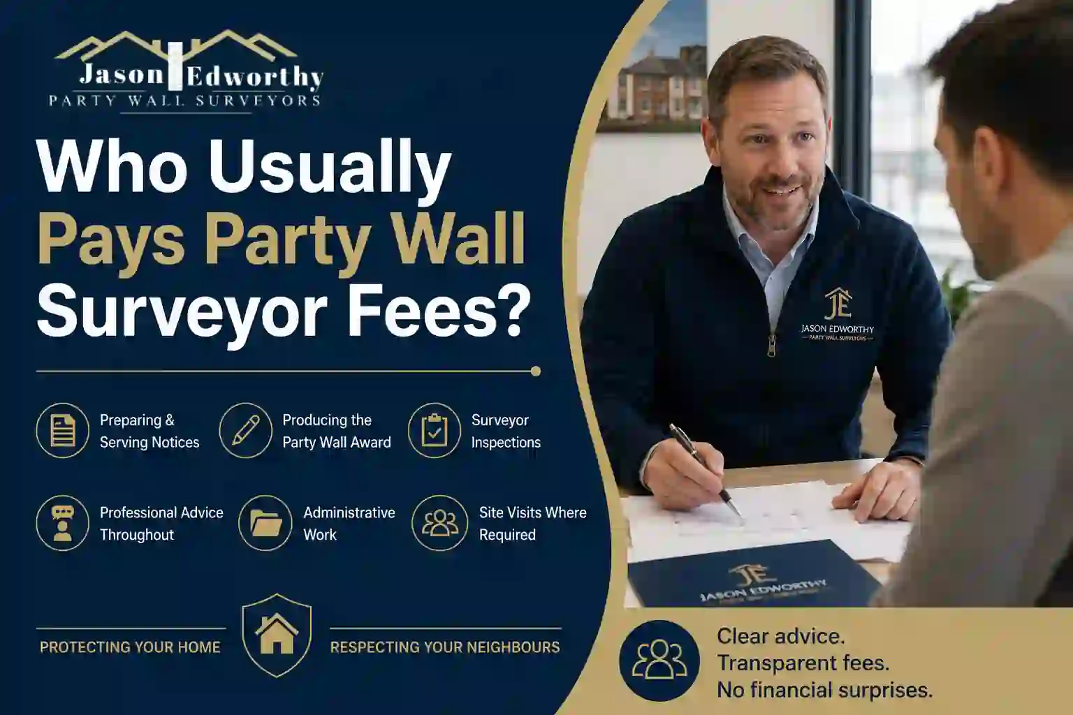 Who Usually Pays Party Wall Surveyor Fees Warrington?