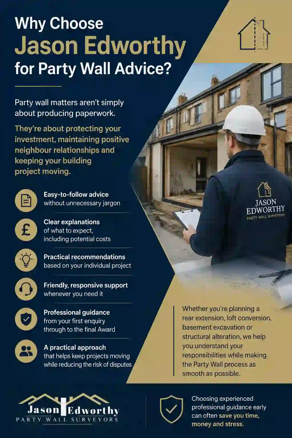 Why Choose Jason Edworthy for Party Wall Advice Warrington?